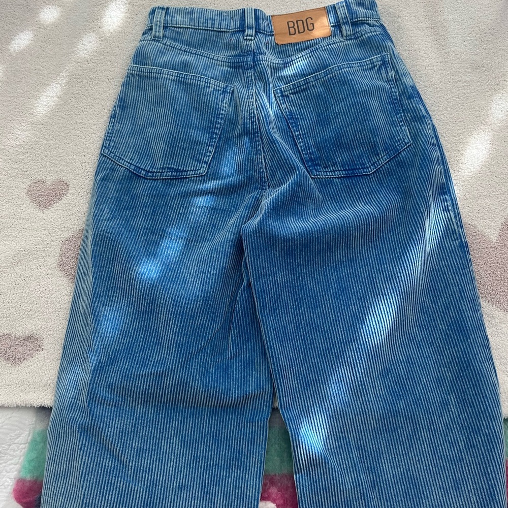 Blue corduroy, urban outfitters high waisted pants!